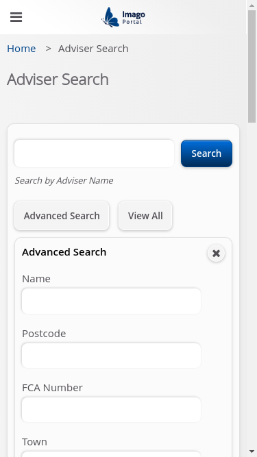 Role-InternalStaff > 03 Adviser Search > Advanced search